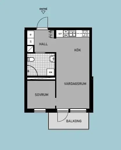 Floor plan for Barkarbyvägen 96