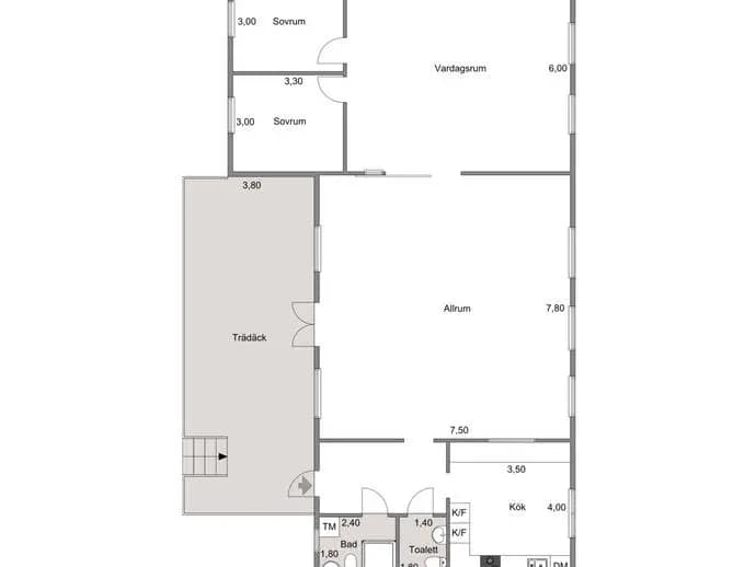 Floor plan for Kräftvägen 10