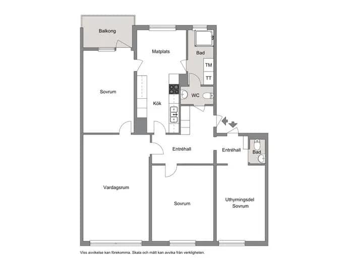 Floor plan for SVINNINGEGRÄND 19, Vån 2/2