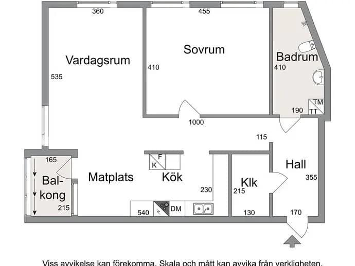 Floor plan for Teleskopgatan 18