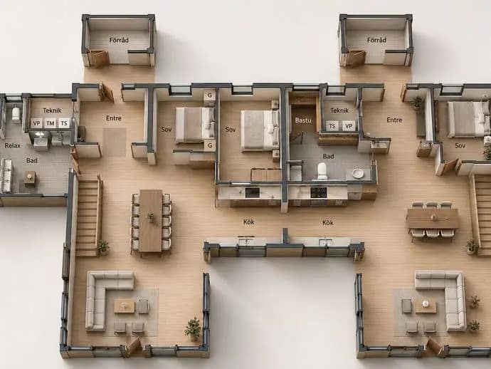 Floor plan for Polarisvägen 34