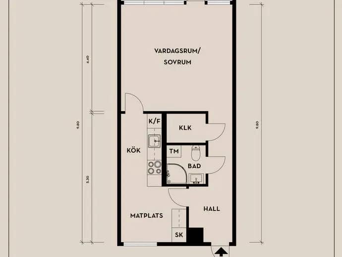 Floor plan for Guldringen 26