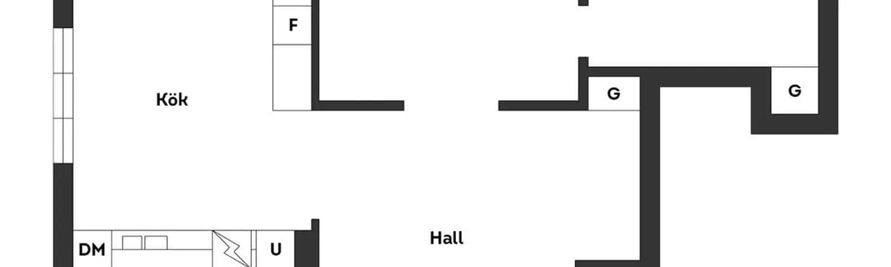 Planritning för Bergmossevägen 6