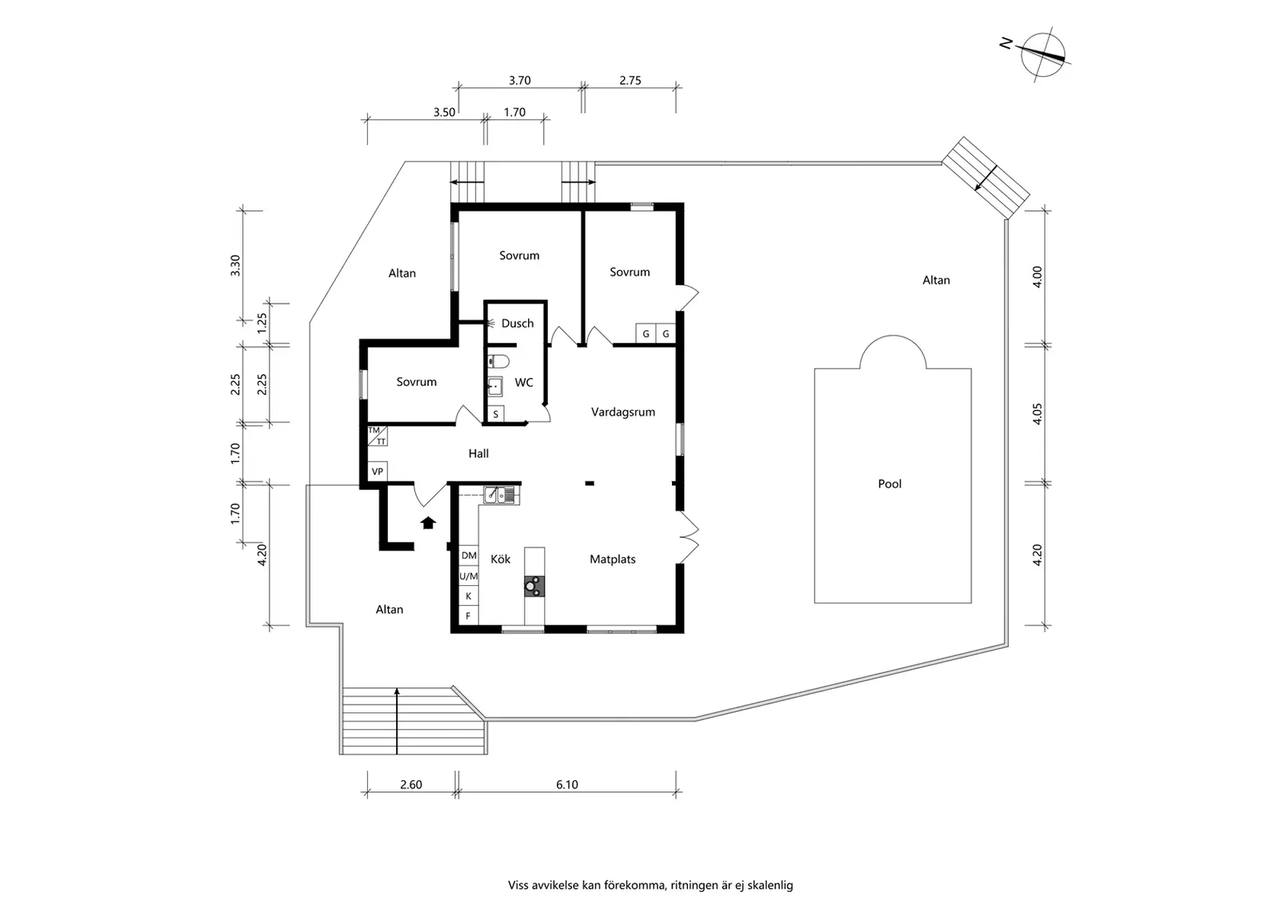 Planritning för Skogsviksvägen 32