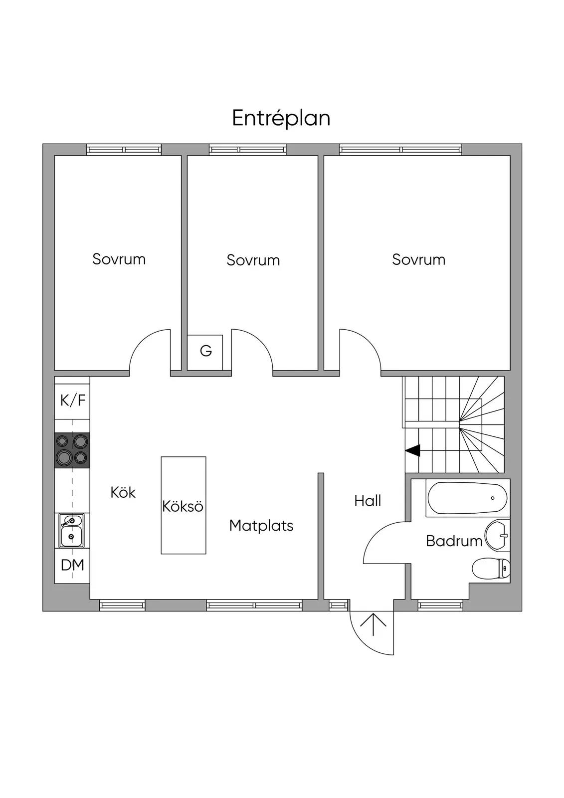 Floor plan for Ivarskärrsvägen 9