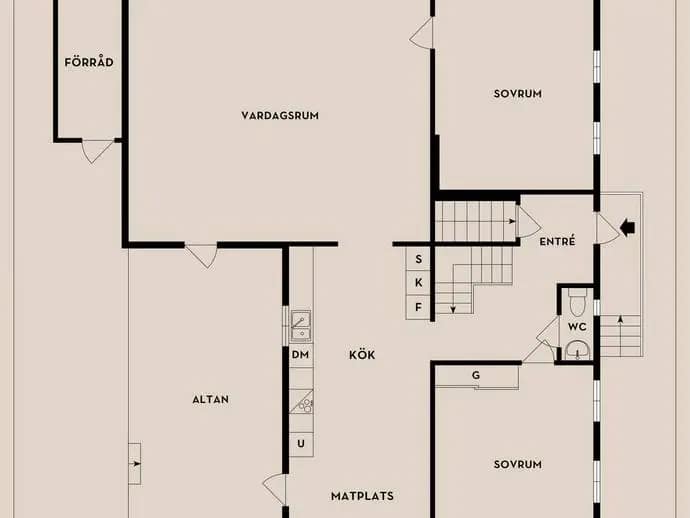 Floor plan for Ausåsvägen 279