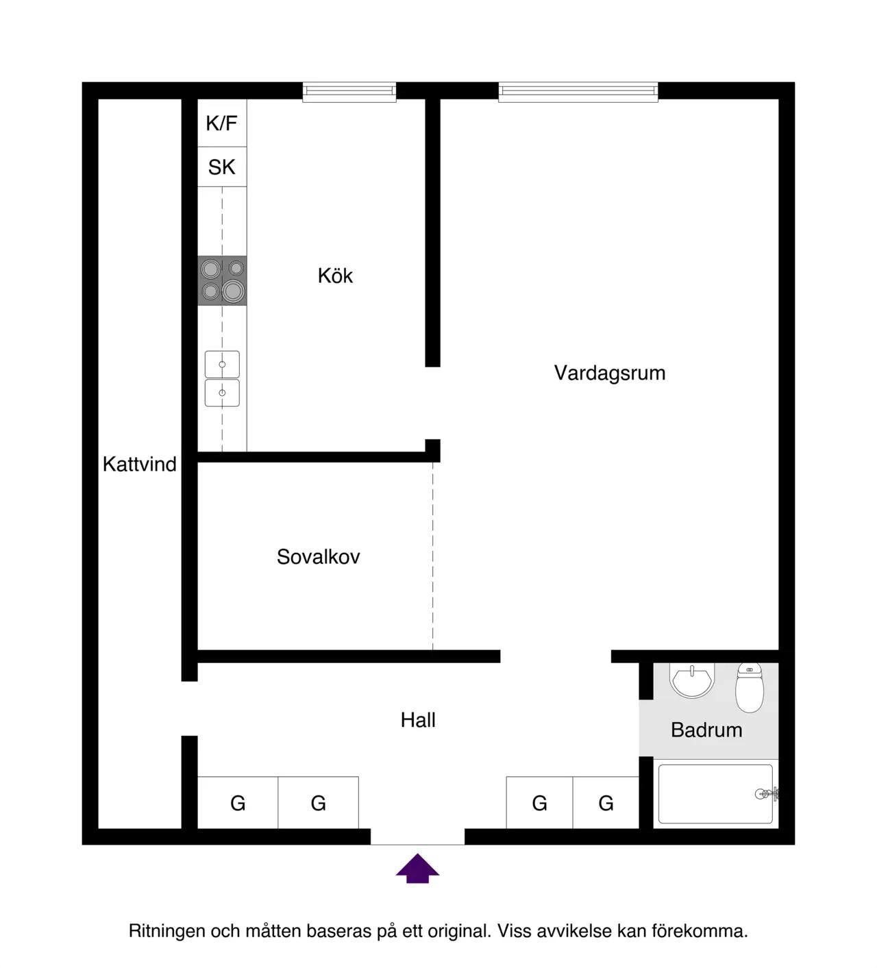 Floor plan for Stabby Allé 7A