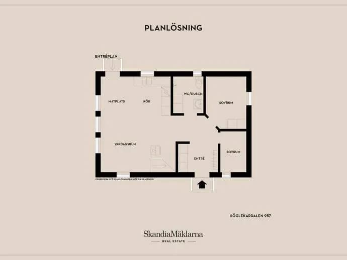 Floor plan for Höglekardalen 957
