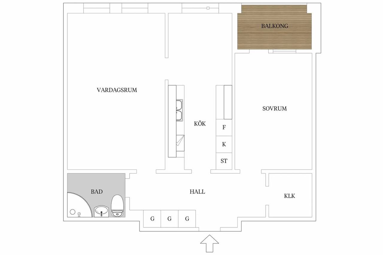 Planritning för Norra Promenaden 3D