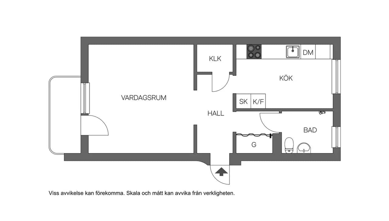 Floor plan for Slalomvägen 20
