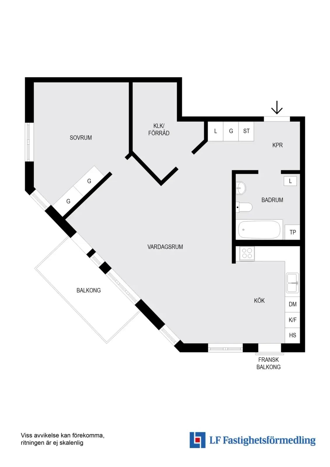 Floor plan for Skyllbergsgatan 1