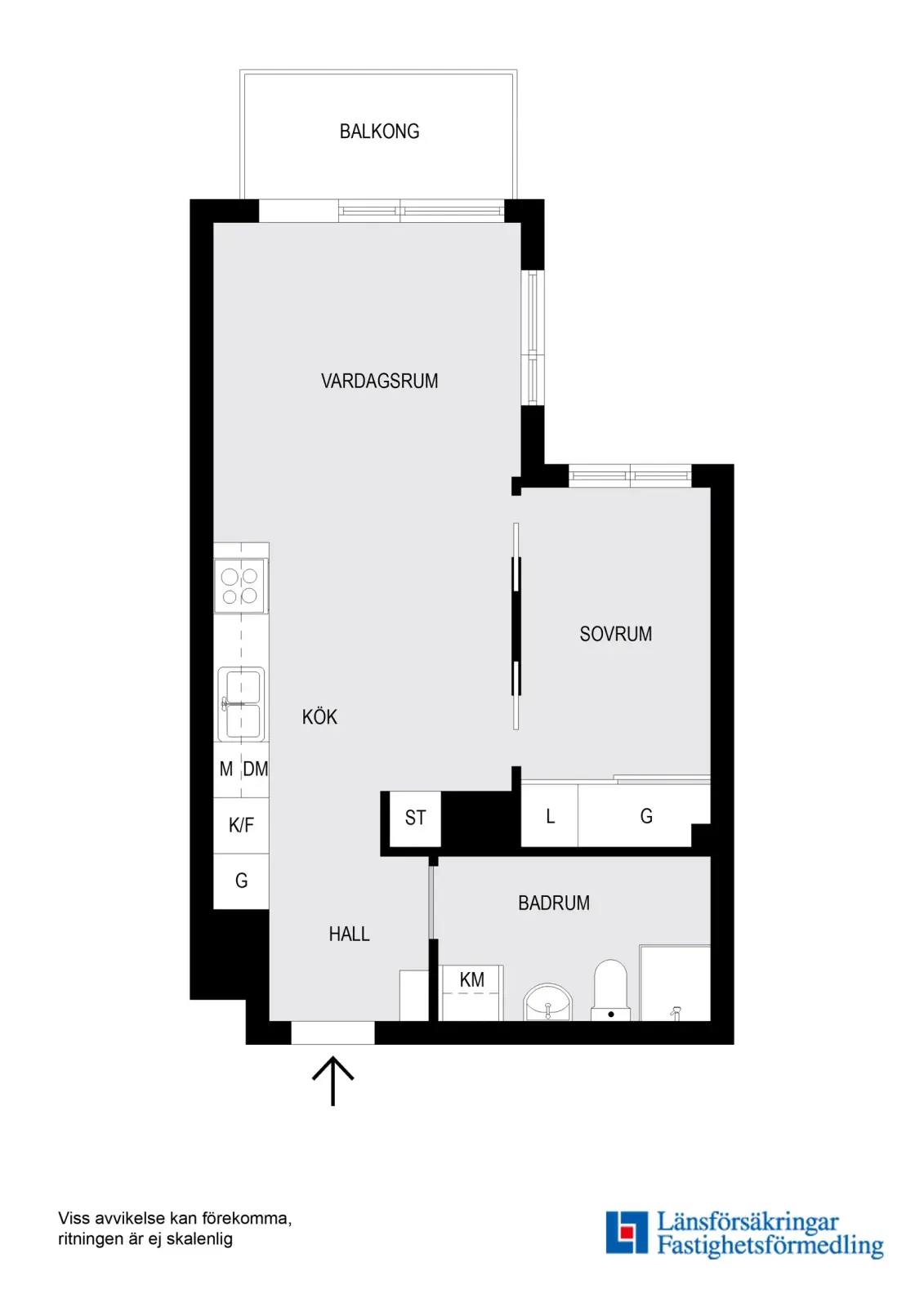 Floor plan for Garagevägen 26