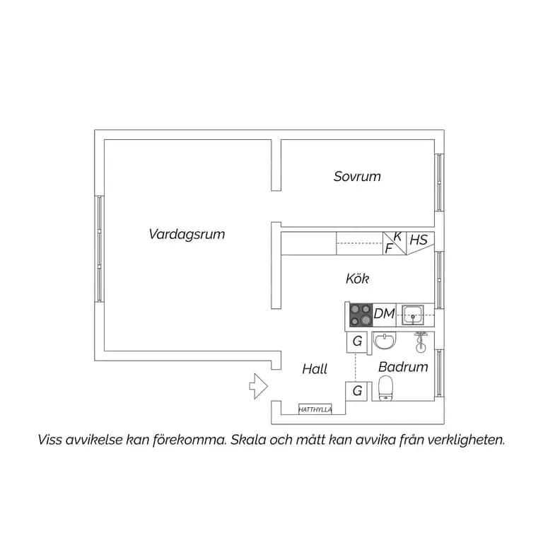 Floor plan for Palandergatan 19