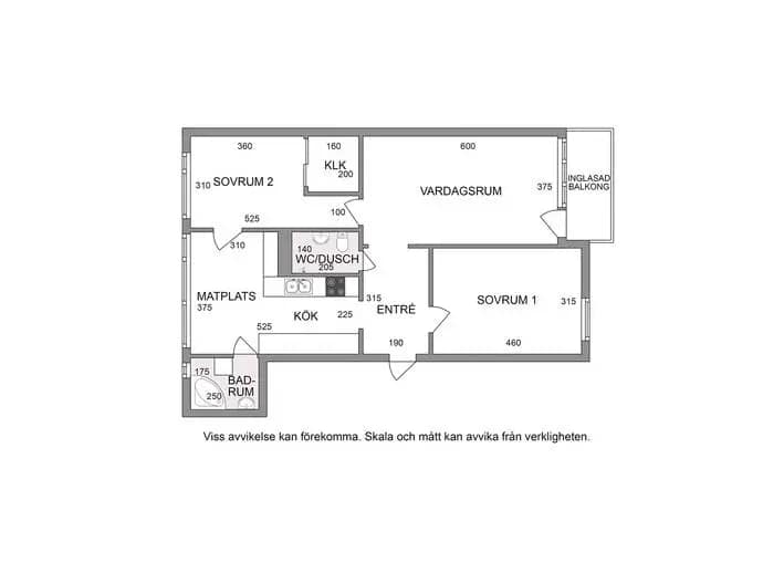 Floor plan for Nynäsvägen 60