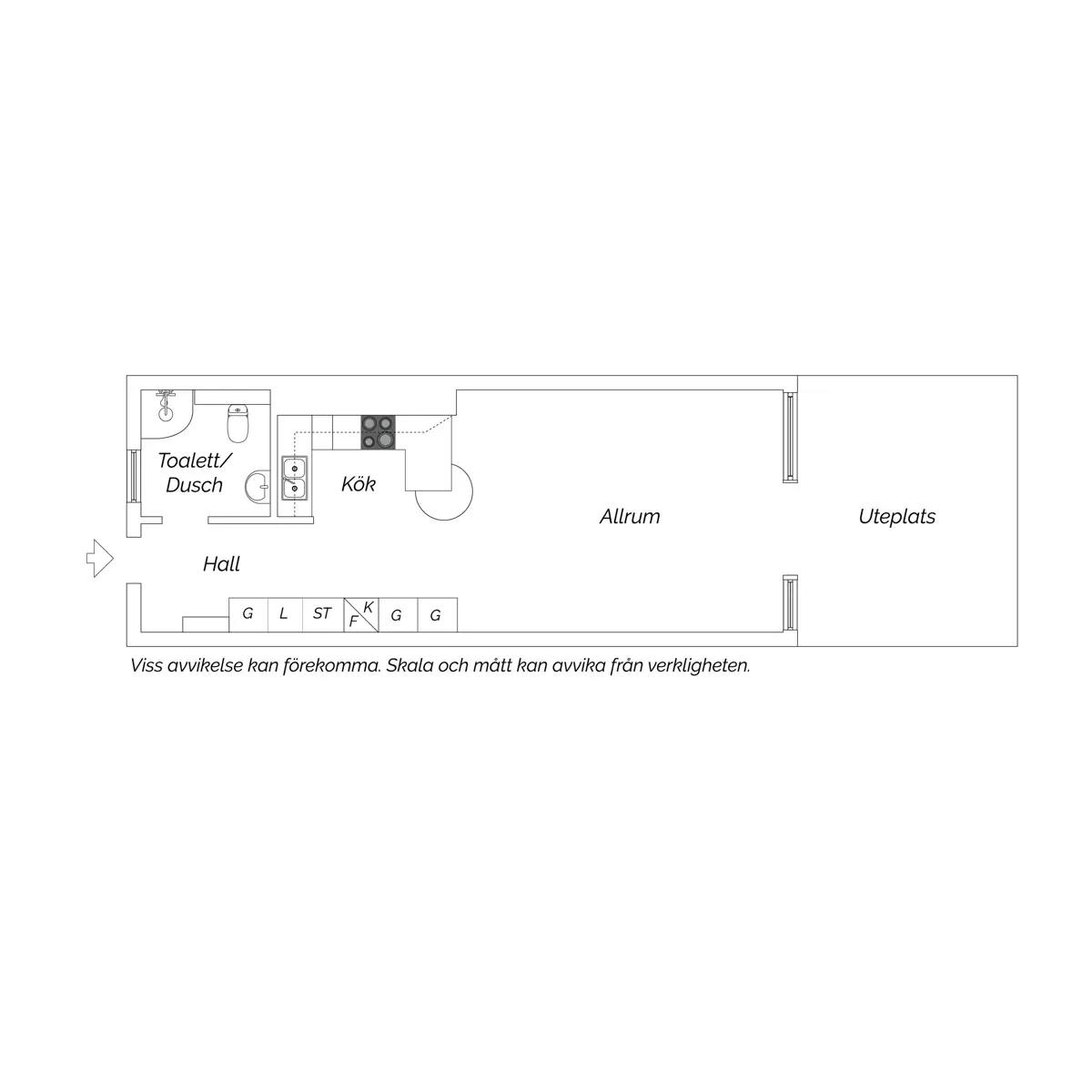 Floor plan for Störtloppsvägen 8