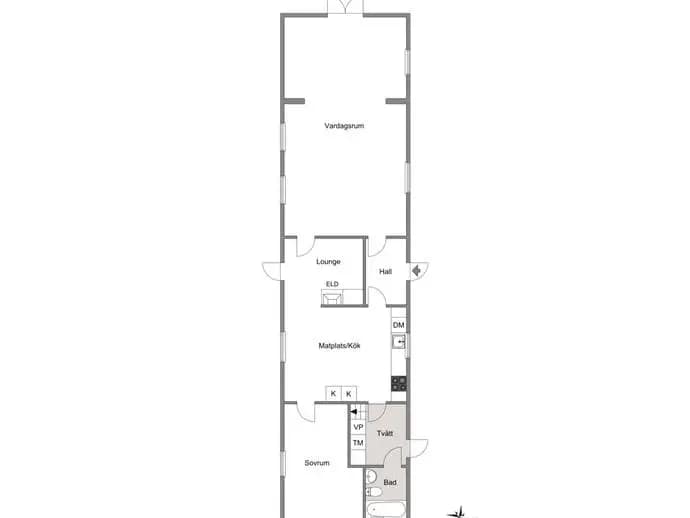 Planritning för Eneborgsvägen 499-24