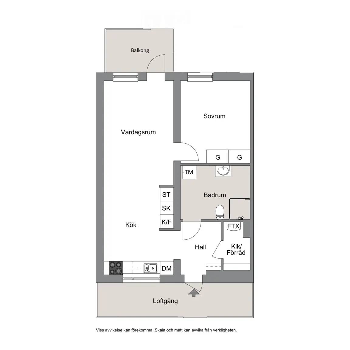 Floor plan for Stationsgatan 24C