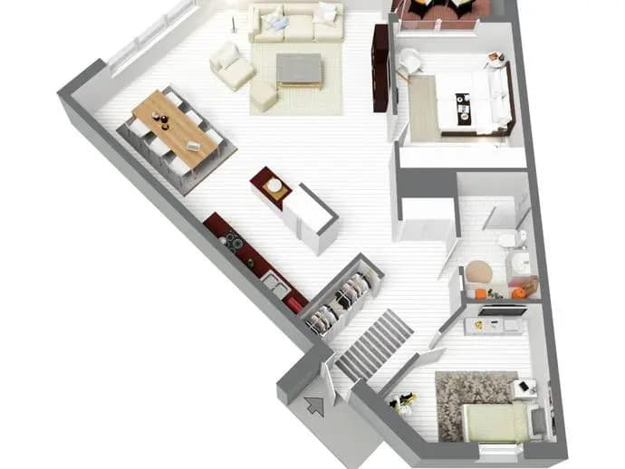 Planritning för Finnboda Varvsväg 10B