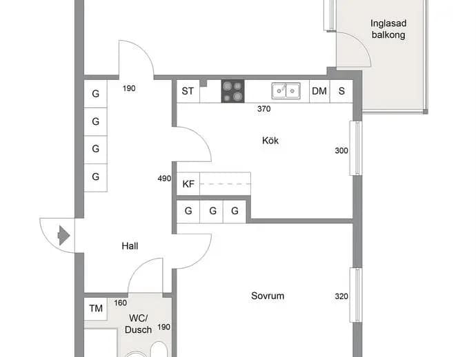 Floor plan for Skandiavägen 6A