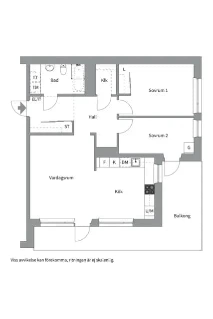 Floor plan for Tollareslingan 52