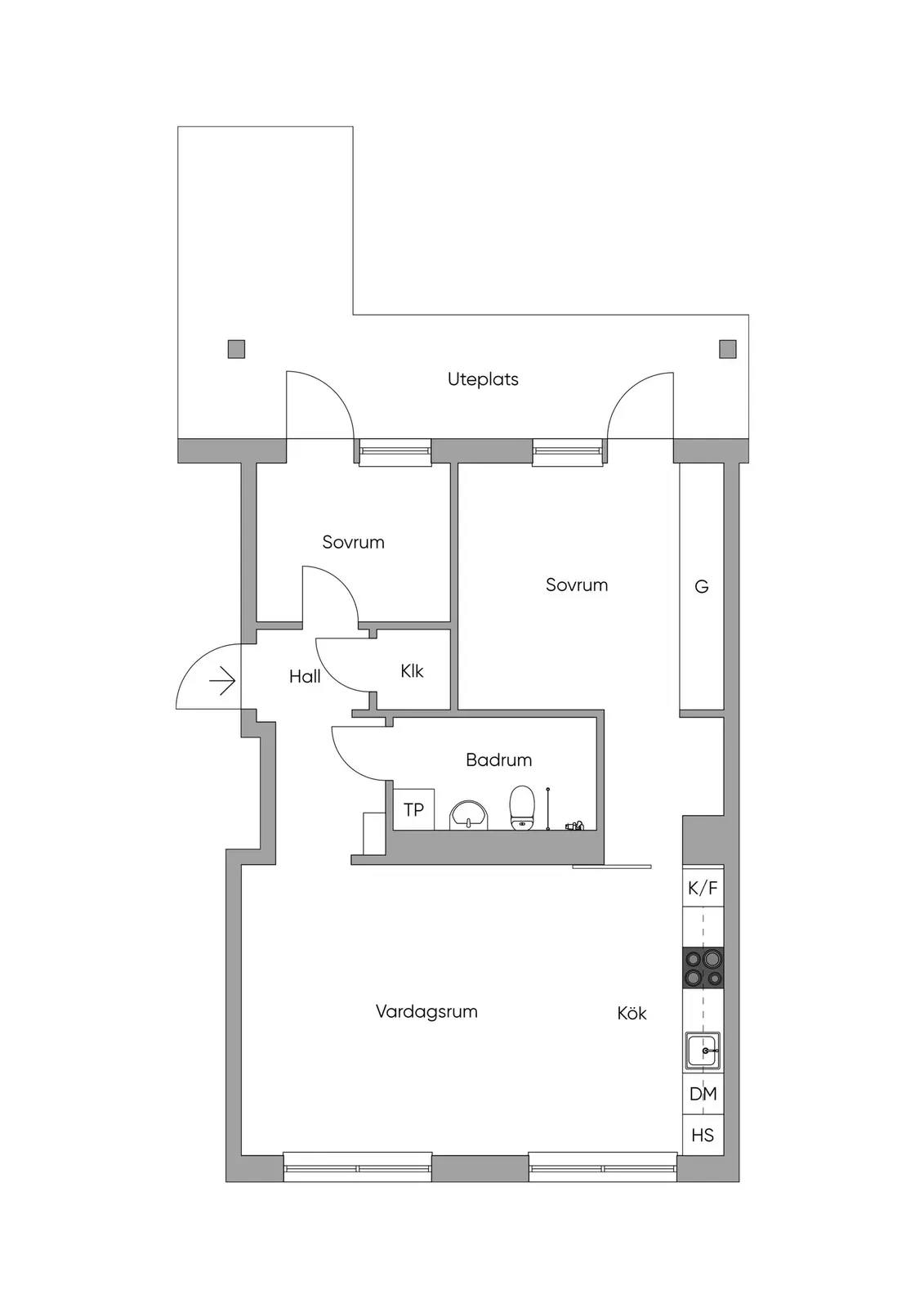Planritning för Sjöfartsgatan 8