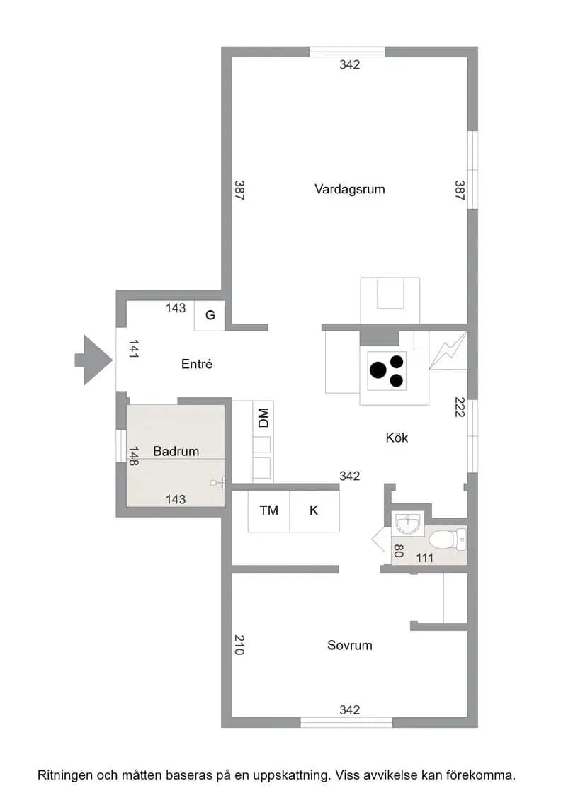 Floor plan for Bråta 140