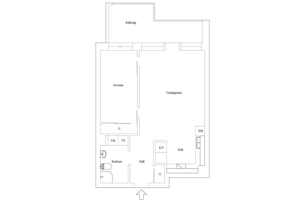 Floor plan for Linoljegatan 9