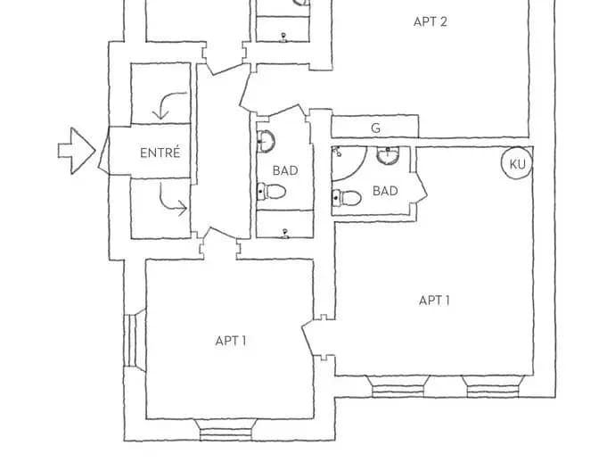 Floor plan for Muraregatan 5