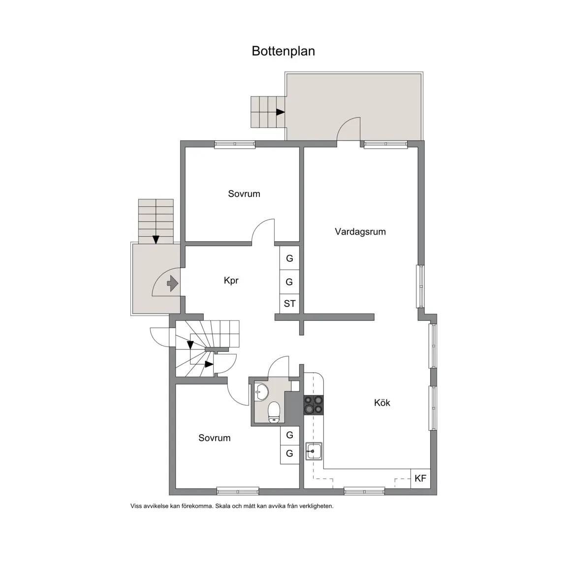 Floor plan for Wormsövägen 23