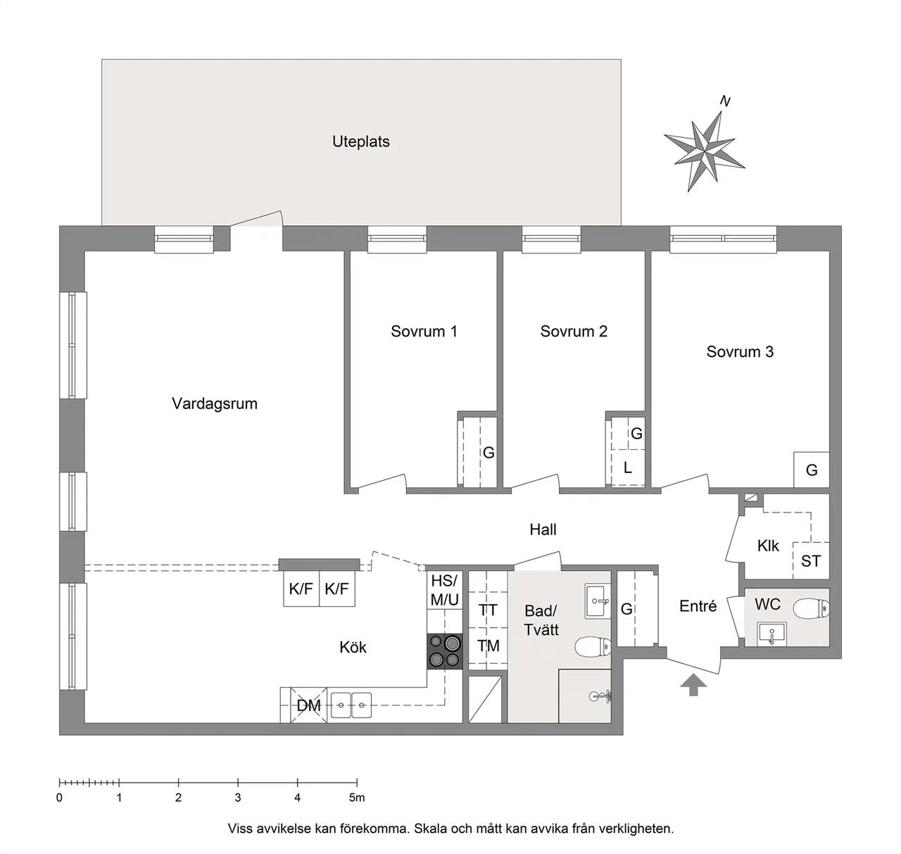 Planritning för Malstensgränd 6