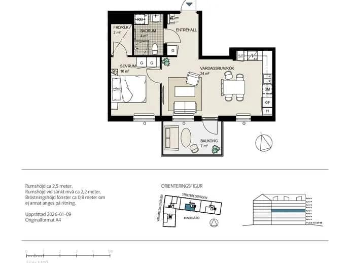 Floor plan for Våmmedalsvägen 3 C-1401