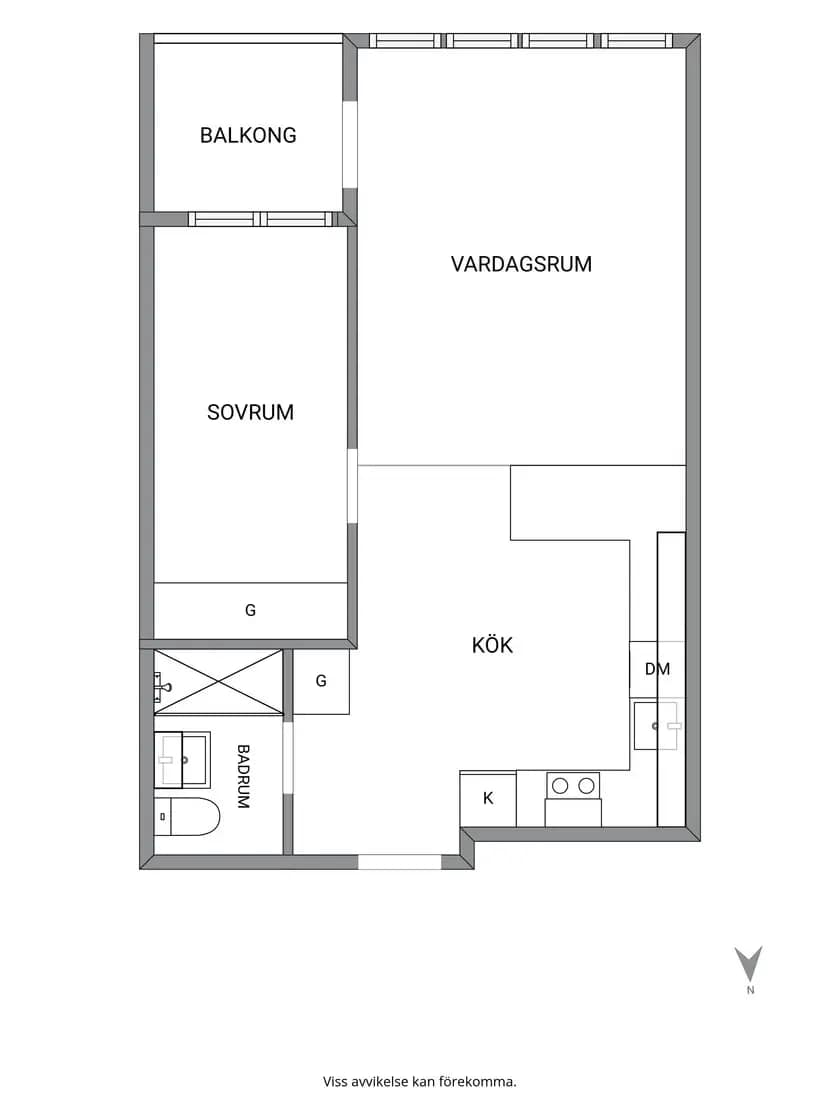 Floor plan for Stockholmsvägen 24