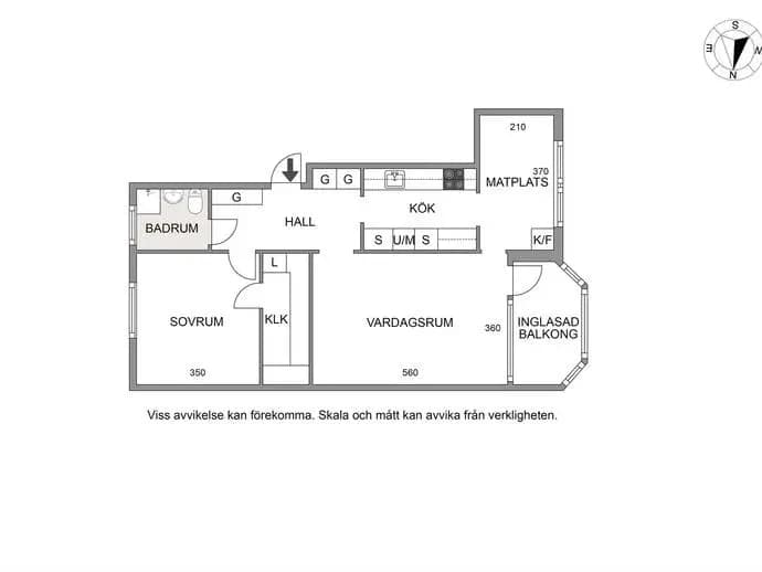 Floor plan for Utgårdsvägen 38
