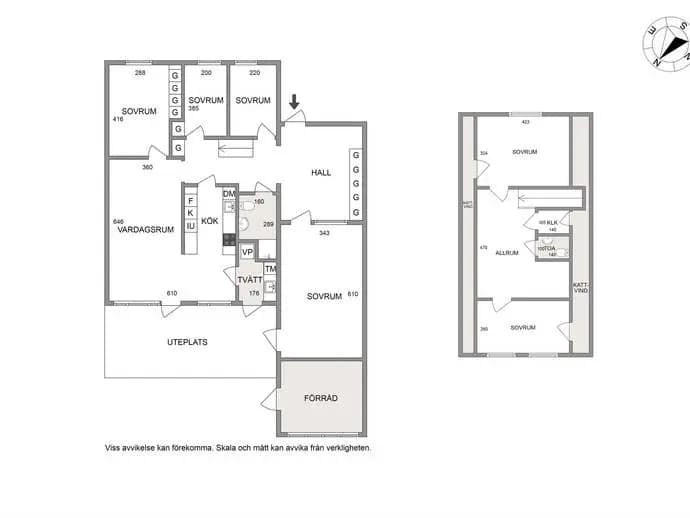 Floor plan for Lorensbergsvägen 96