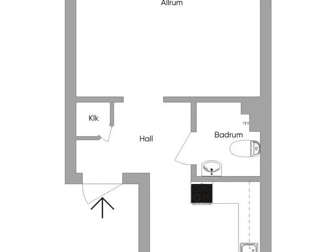 Floor plan for Stafettgatan 4C