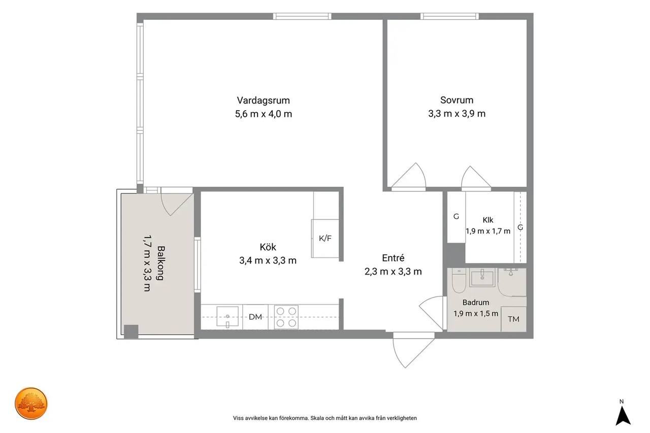 Planritning för Åsvägen 10