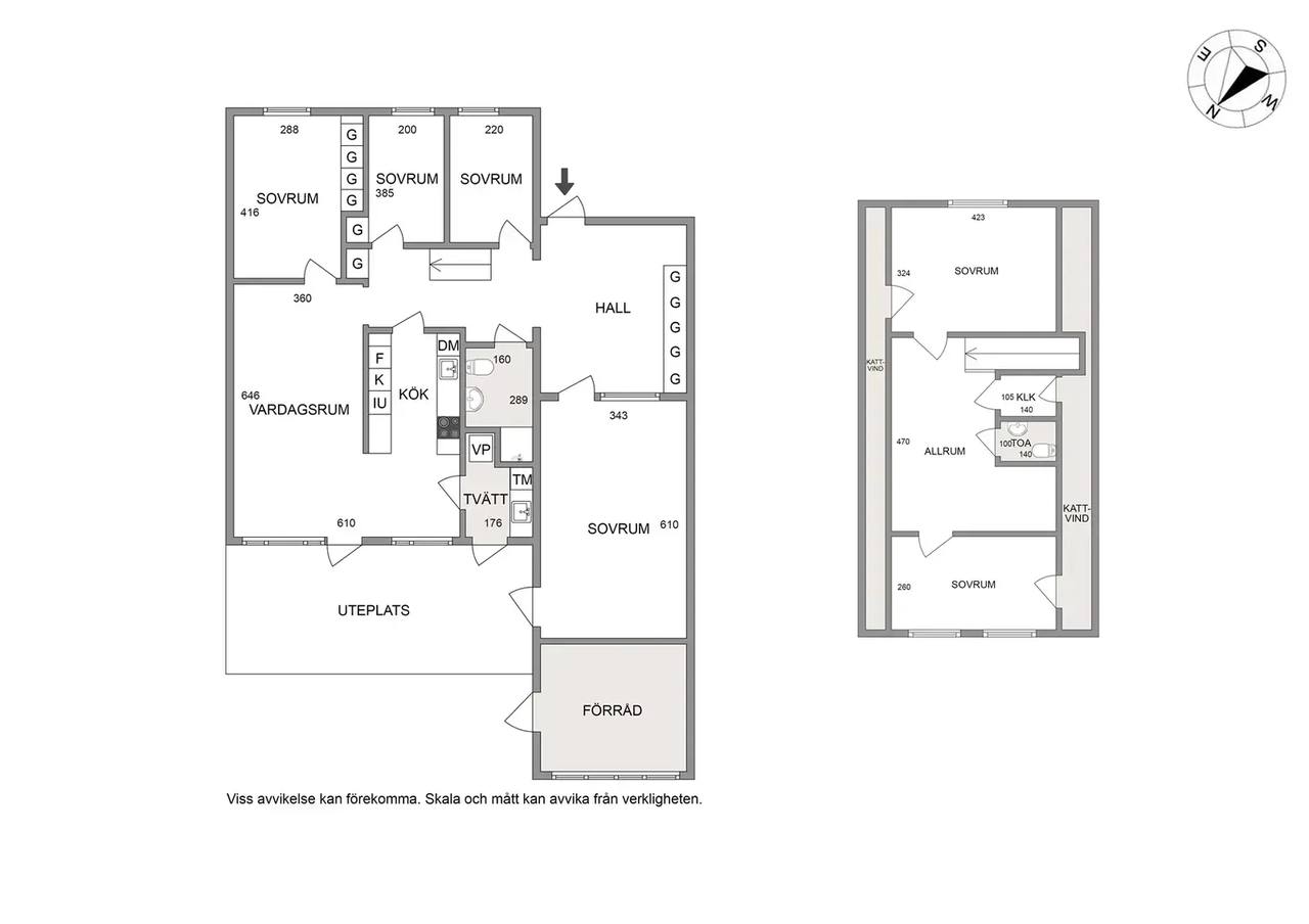 Floor plan for Lorensbergsvägen 96