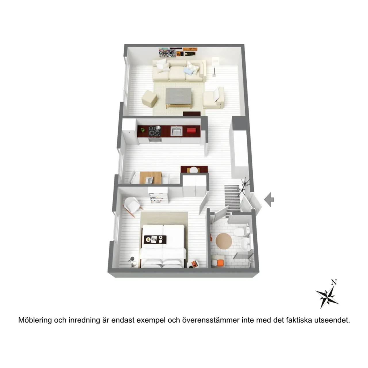 Floor plan for Nedre Torekällgatan 10