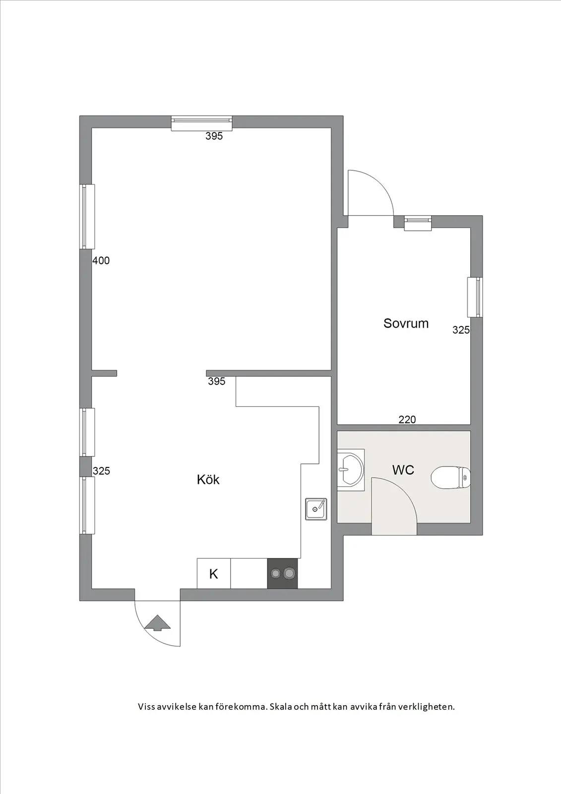 Floor plan for Bruna vägen 26