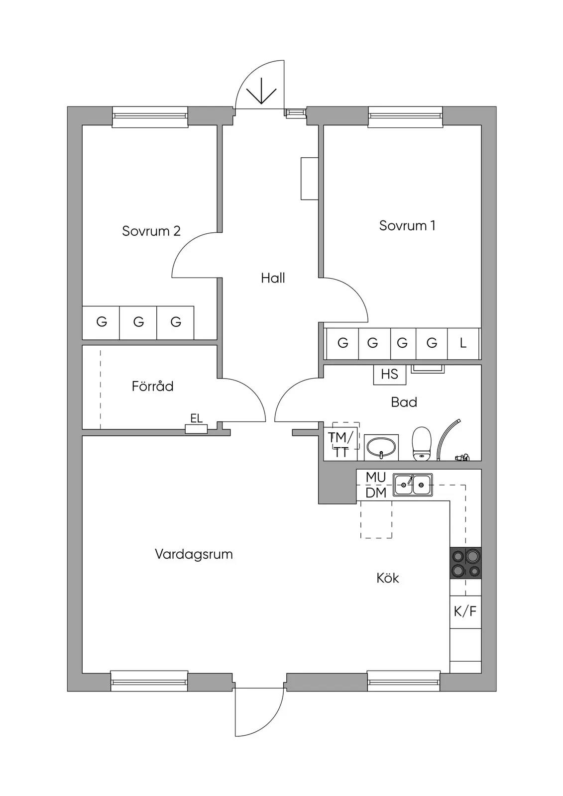 Planritning för Värmlandsvägen 269