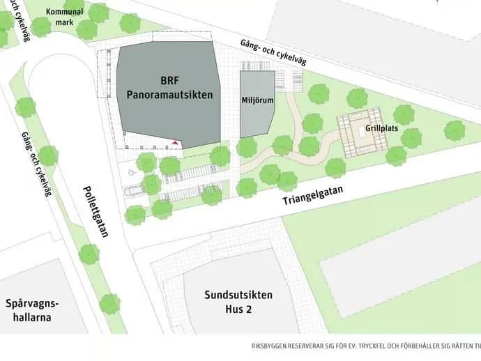 Planritning för Triangelgatan 6