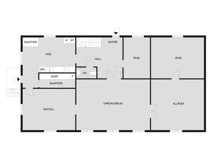 Floor plan for Buskåkersvägen 2