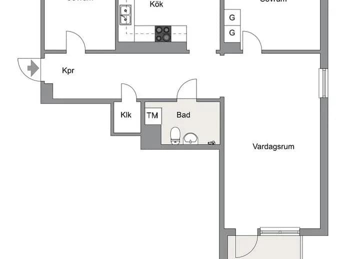 Floor plan for Mjölnerbacken 34