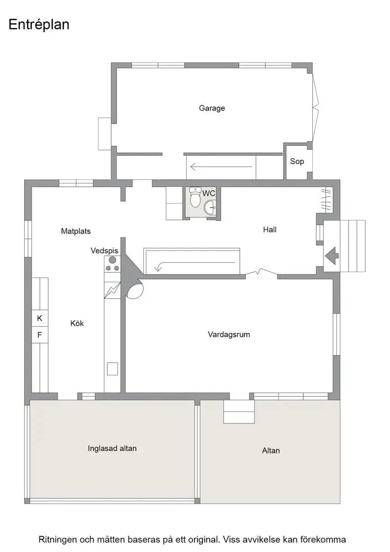 Floor plan for Banjovägen 1