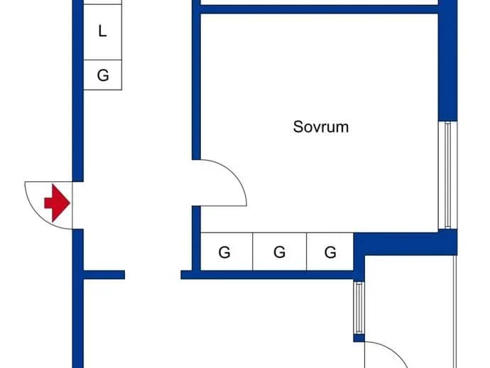 Floor plan for Stagneliusgatan 15