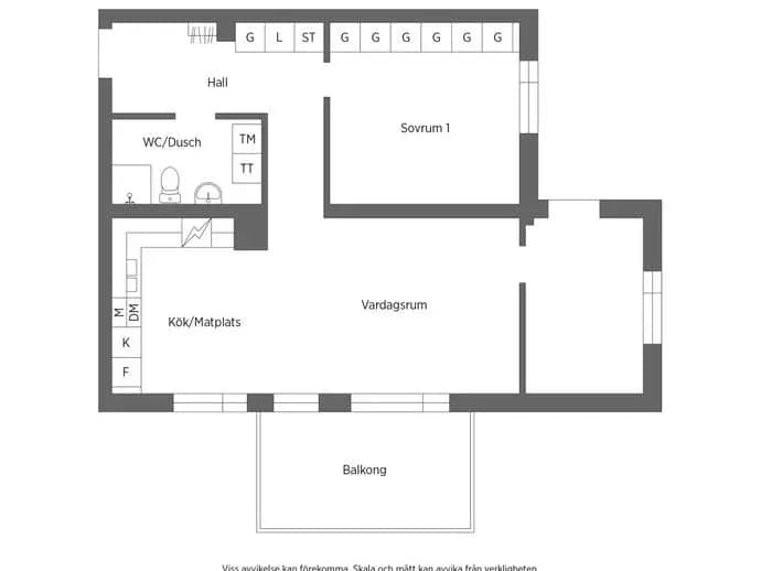 Planritning för Hovslagarevägen 23