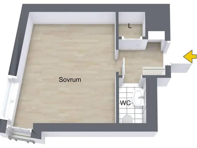Floor plan for Vårfrugatan 10C