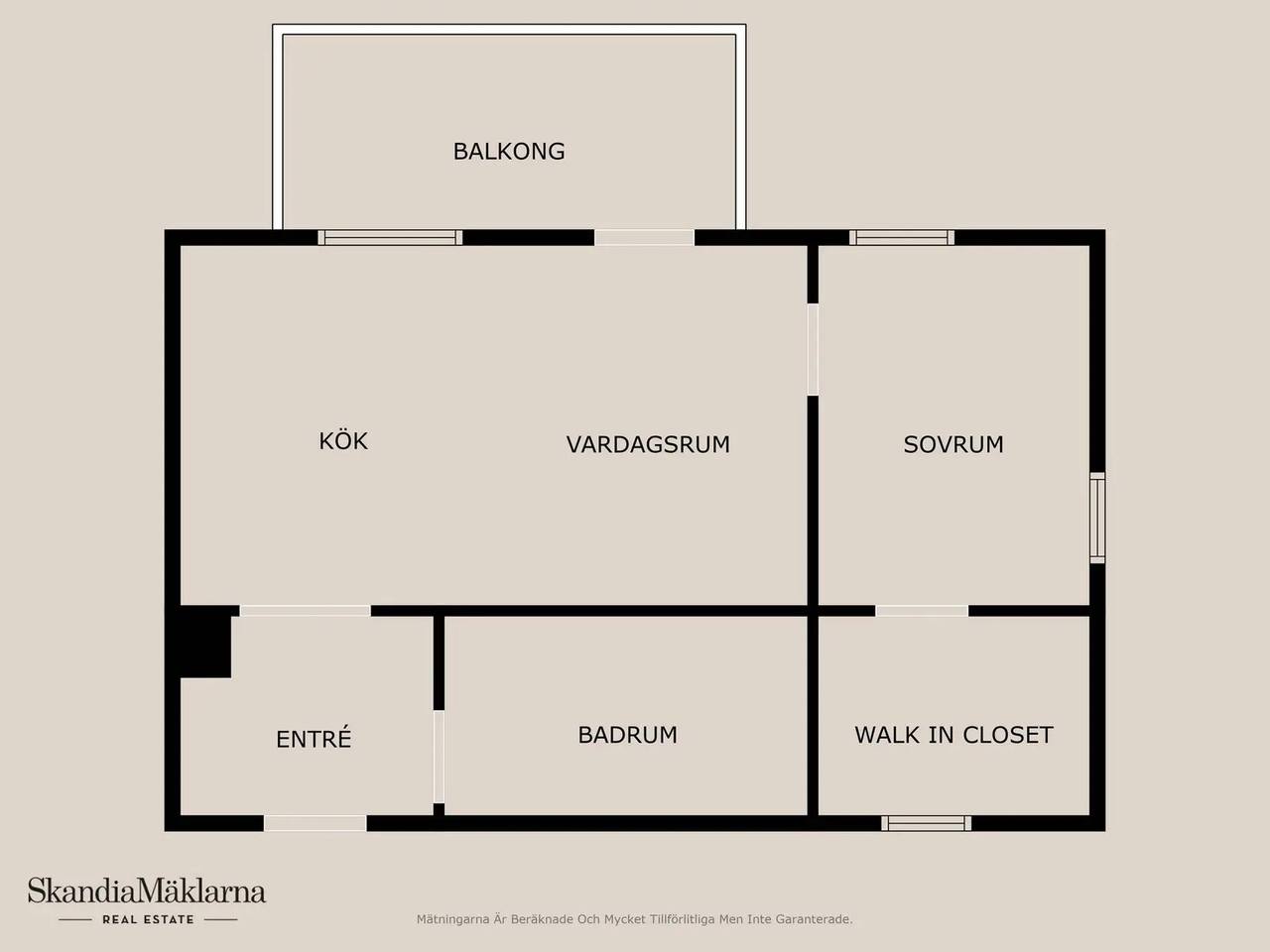 Floor plan for Trollslingan 24D