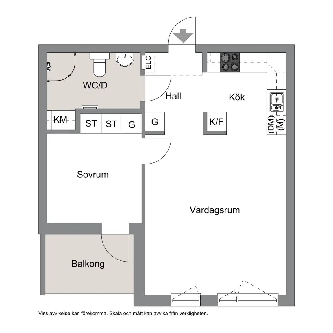 Planritning för VERKSGATAN 7