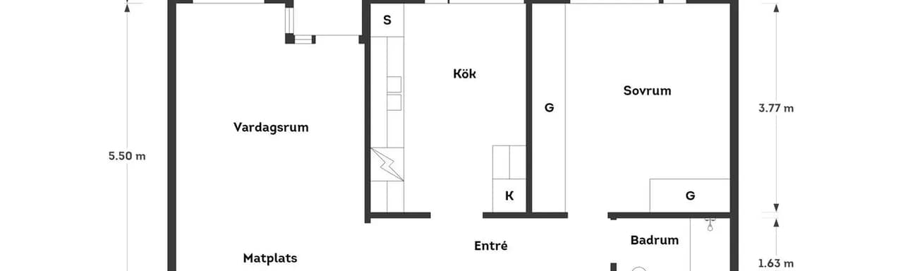 Planritning för Badvädersgatan 3